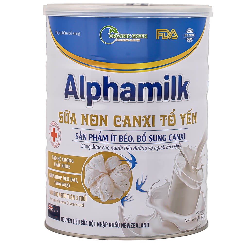 Sữa non Canxi Tổ Yến Alphamilk 900g